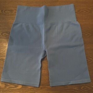 Women’s Light Blue New Balance Ribbed Bike Short